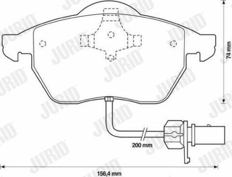 JURID VW Тормозные колодки перед. Audi A6 VW Passat 96-