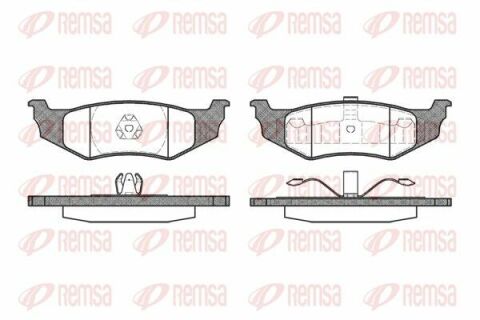 Колодки гальм. задн. CHRYSLER 300M, PT Cruiser