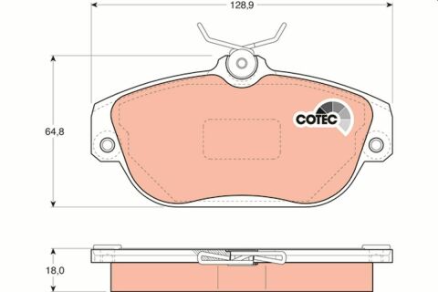 Колодки гальмівні VOLVO 740/740 Estate/Combi/780/940/940 Estate/Combi/960/960 Estate/Combi/