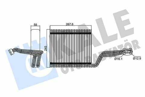 KALE VW Випарник Audi A4 00-