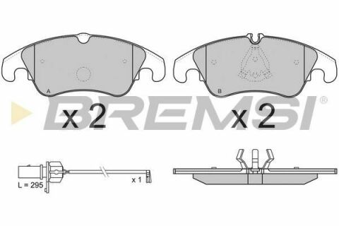 Тормозные колодки пер. Audi A4/A5/A6/A7/Q7 08- (Lucas)