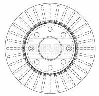 BBD4510 BORG & BECK - Диск тормозной (2 шт)