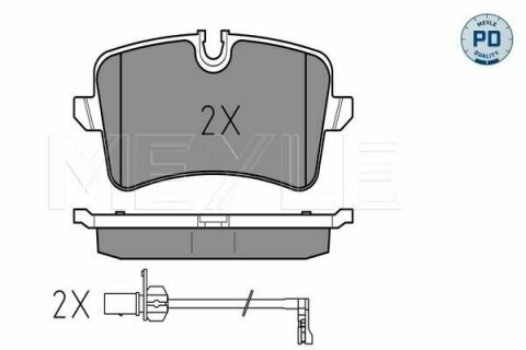 Тормозные колодки (задние) Audi A4/A5/Q5 07- (с датчиком) (TRW)