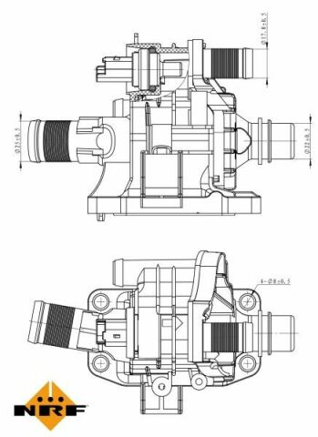 Термостат Citroen Berlingo 1.6HDI 05-/Jumpy 1.6HDI 08-