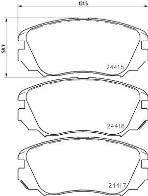 тормозные кол. пров. Opel Insignia 08-