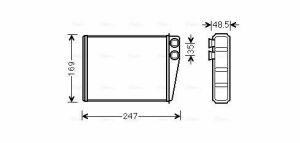 Радіатор опалення X164, W164, W251 MB