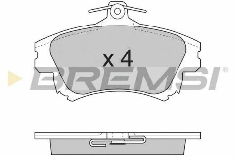 Гальмівні колодки пер. MITSUBISHI COLT/SMART FORFOUR/VOLVO S40 I/V40 95-12 (TRW)