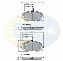 CBP11251 Comline - Гальмівні колодки до дисків CBP11251 Comline - Гальмівні колодки до дисків