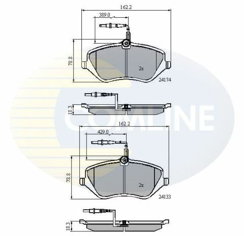 CBP11251 Comline - Тормозные колодки для дисков