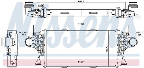 Інтеркулер MB ML-SERIES W166 (2012) ML350 3.0 -/BLUETEC