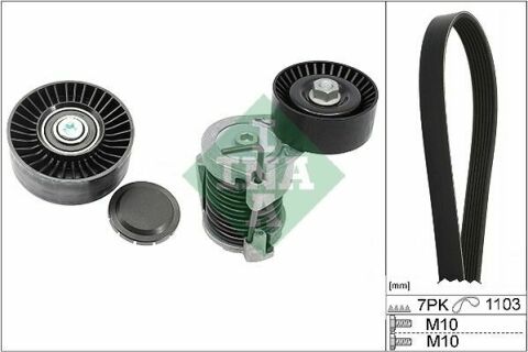 Комплект ременя генератора BMW 3 (E90/E91/E92/E93) 06-13 (7PK1103) N43B16/B20