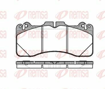 Колодки гальмів.передні lexus ls460/600 06-