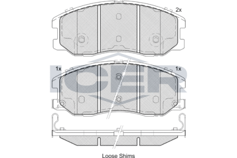 Колодки гальмівні (передні) Chevrolet Captiva/Opel Antara A 06-