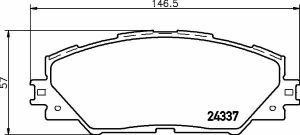 Тормозные колодки пер.AURIS/RAV 4 III/RAV 4 IV 1.8-2.5H 06-