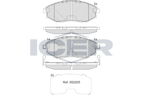 Колодки тормозные (передние) Chevrolet Epica 05-/Daewoo Tosca 06-