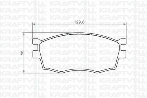 KRAFTVOLL HYUNDAI Тормозн.колодки передн. Kia Rio 05-, Accent 06- KRAFTVOLL HYUNDAI Тормозн.колодки передн. Kia Rio 05-, Accent 06-