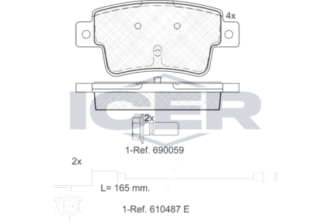 Колодки тормозные (задние) Fiat Punto 08-