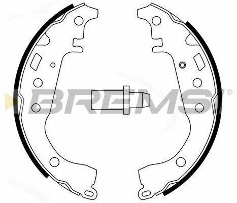 Тормозные колодки зад. Yaris 99-05/ IQ 09- /Echo 99-05 (Akebono)