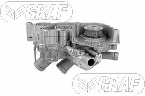 Насос воды Audi/Seat/Skoda/VW 1.2-1.4TSI/TFSI 12-13 (28z) (B/B)(6 лопастей) (с корпусом и 2 термостатами)