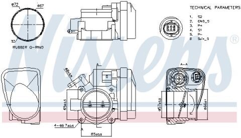 Дроссельная заслонка mini (r50, r53)