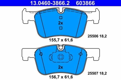 Колодки гальмівні (передні) BMW 1 (F20)/3 (F30)/4 (F32) 10- (Bosch)