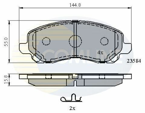 CBP31256 Comline - Тормозные колодки для дисков