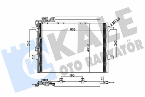 KALE DB Радиатор кондиционера W211 02-