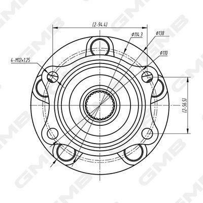 Подшипник задн. ступицы impreza 2.5 08- subaru