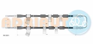 Трос ручного гальма Matiz 98- DAEWOO