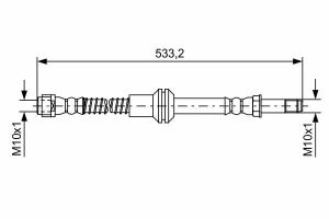 Гальмівний шланг передній W212, C218