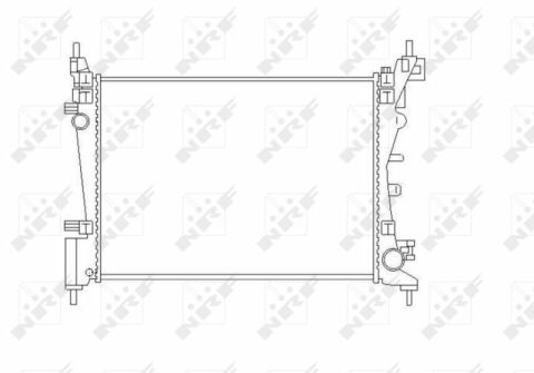 Радиатор охлаждения Fiat Fiorino/Punto 1.2/1.4 08-