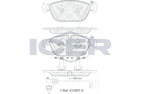 Колодки гальмівні (передні) Audi A6 10-18/A7 Sportback 10-15/A8 10-18/Q5 12-17 (+датчики)