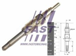 Свеча накаливания Fiat Doblo 00-13, Punto 03-10, Bravo 95-01; ALFA ROMEO 156 97-07, 166 98-07, 147 00-10; LANCIA Lybra 99-05