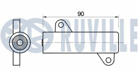 Ролик грм hilux ii 2,5-3,0 01-. land cruiser 2,7-3,0 93-.