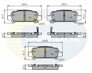 CBP3882 Comline - Гальмівні колодки до дисків