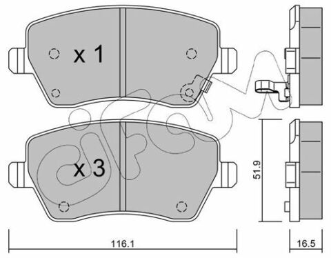 Тормозные колодки пер. Suzuki Swift 05- (TRW)