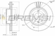 Тормозной диск перед. Opel Omega B 94-03 (вент.) (286x24) Тормозной диск перед. Opel Omega B 94-03 (вент.) (286x24)