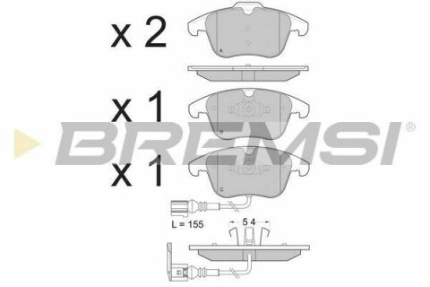 Гальмівні колодки пер. Tiguan 07-/Sharan 10- (Ate-Teves)