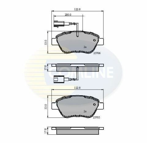 CBP12047 Comline - Тормозные колодки для дисков