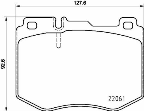 HELLA DB Гальмівні колодки передні C-Class W205,E-Class W213 14-