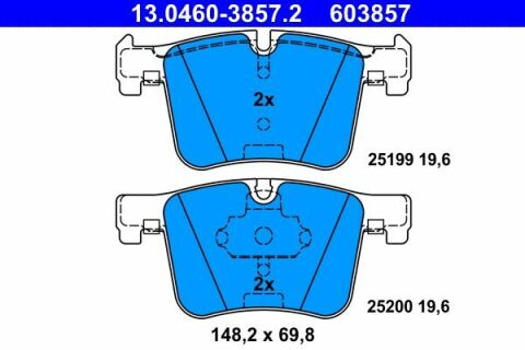 Колодки тормозные (передние) BMW 1 (F20)/2 (F22)/3 (F30)/4 (F32) 11- (Bosch)