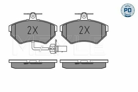 Колодки тормозные (передние) Audi A4 94-01/VW Passat 96-00 (с датчиком)