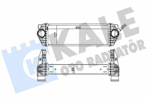 KALE FORD Интеркулер Transit Connect 1.8TDCi 06-