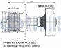 Шкив генератора focus 1,8tddi -05, transit connect 1,8tddi/tdci/di -13, фото 2 - інтерент-магазин Auto-Mechanic