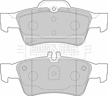 BBP1798 BORG & BECK - Гальмівні колодки до дисків
