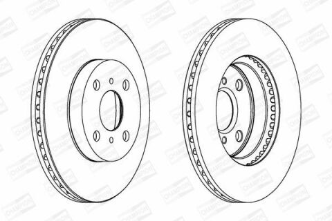 CHAMPION TOYOTA Диск гальмівний передній Yaris 06-