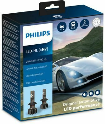 11972U91X2 (PHILIPS) LED H7  Ultinon Pro9100 +350% X2  12/24V 18W