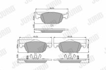Гальмівні колодки передні Honda Accord 2008–, Civic 2012– Гальмівні колодки передні Honda Accord 2008–, Civic 2012–