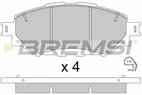 Тормозные колодки перед. Toyota Hilux VIII 15-