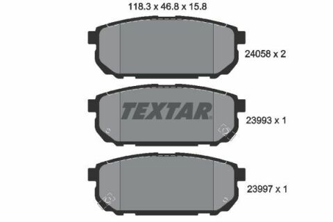 Колодки тормозные (задние) Kia Sorento I 02- (Sumitomo)